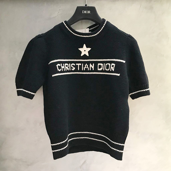 [DIOR] 디올 크리스찬 디올 로고 숏슬리브 스웨터